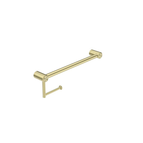 Nero Mecca Care 25mm Toilet Roll Rail 450mm Brushed Gold NRCR2518ABG - TOILET ROLL HOLDERS