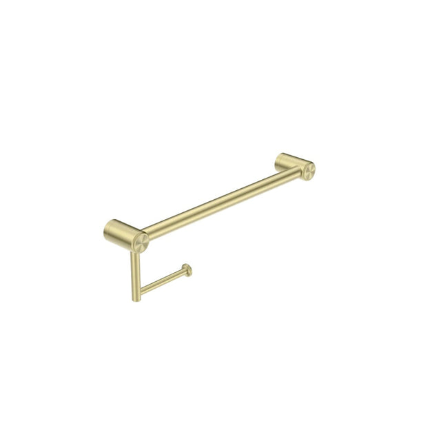 Nero Mecca Care 25mm Toilet Roll Rail 450mm Brushed Gold NRCR2518ABG - TOILET ROLL HOLDERS