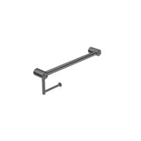 Nero Mecca Care 25mm Toilet Roll Rail 450mm Gun Metal NRCR2518AGM - TOILET ROLL HOLDERS