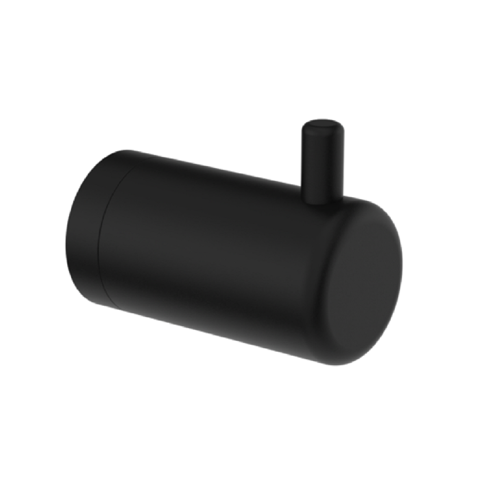 Nero Mecca Care 25mm Wall Hook Matte Black NRCR2582MB - Robe Hooks