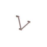 Nero Mecca Care 32mm Ambulant Toilet Grab Rail 90 Degree 450X450mm Brushed Bronze NRCR3290ABZ - Grab Rail