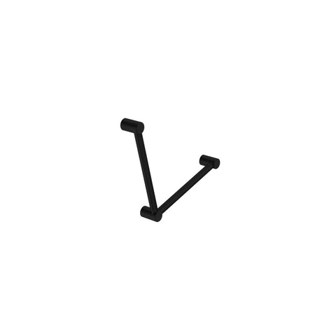 Nero Mecca Care 32mm Ambulant Toilet Grab Rail 90 Degree 450X450mm Matte Black NRCR3290AMB - Grab Rail