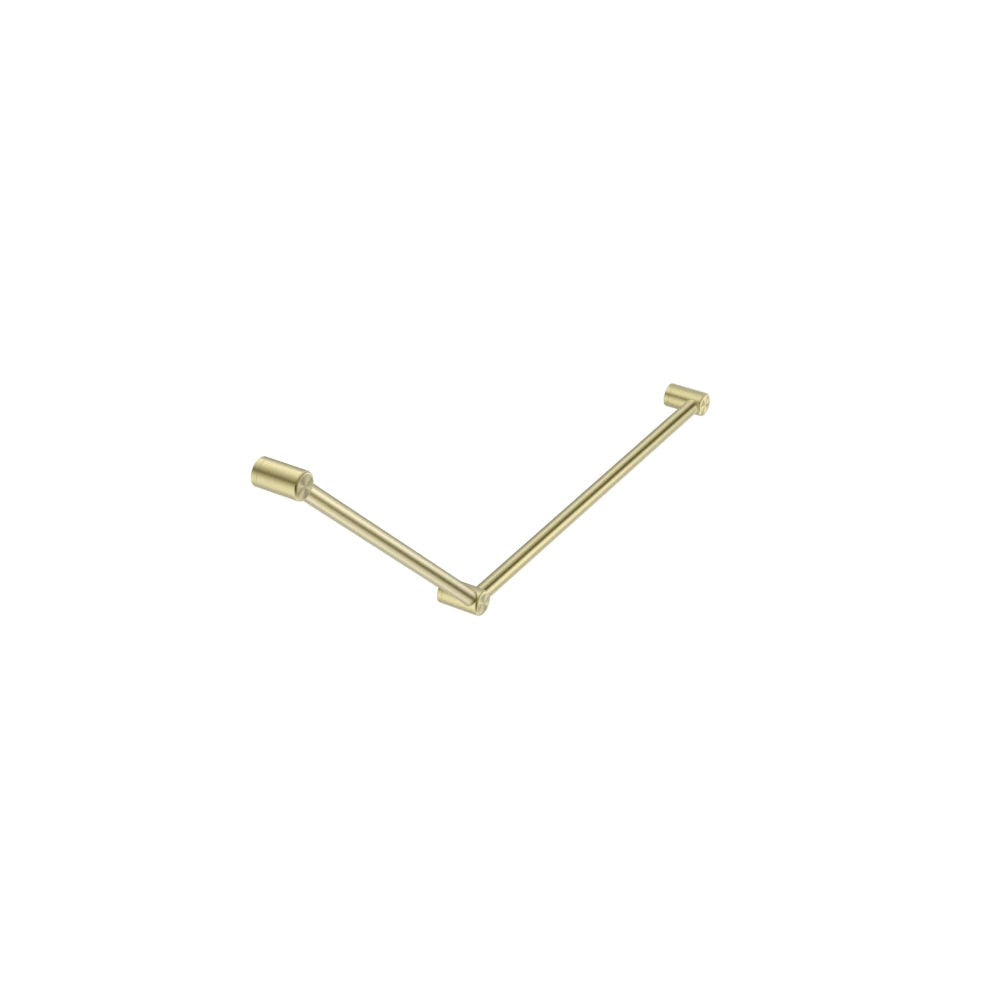 Nero Mecca Care 32mm Dda Grab Rail Set 45 Degree 750X900mm Brushed Gold NRCR3245BG - Grab Rail