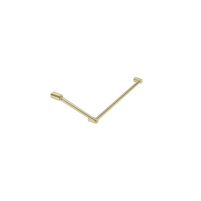 Nero Mecca Care 32mm Dda Grab Rail Set 45 Degree 750X900mm Brushed Gold NRCR3245BG - Grab Rail