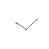 Nero Mecca Care 32mm Dda Grab Rail Set 45 Degree 750X900mm Brushed Nickel NRCR3245BN - Grab Rail