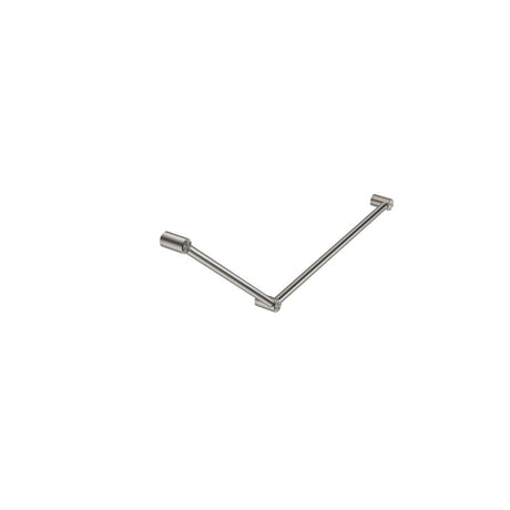 Nero Mecca Care 32mm Dda Grab Rail Set 45 Degree 750X900mm Brushed Nickel NRCR3245BN - Grab Rail