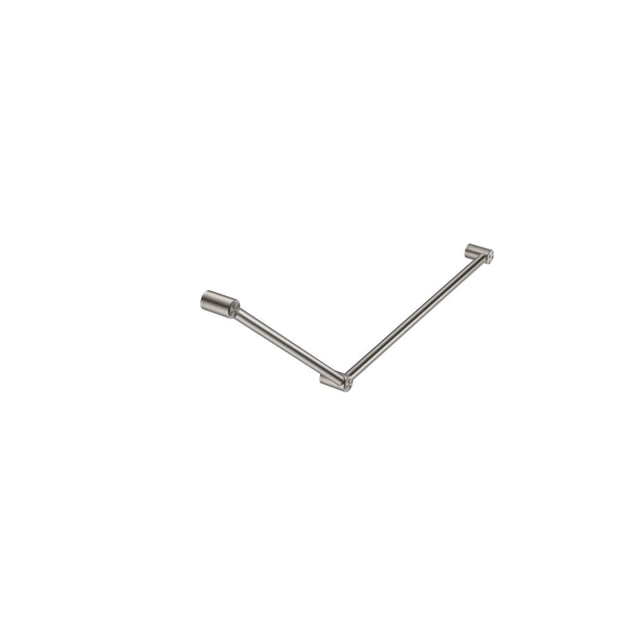 Nero Mecca Care 32mm Dda Grab Rail Set 45 Degree 750X900mm Brushed Nickel NRCR3245BN - Grab Rail
