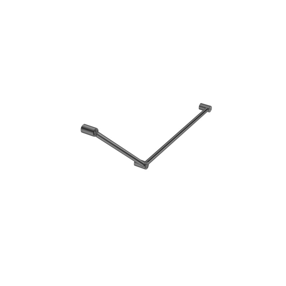 Nero Mecca Care 32mm Dda Grab Rail Set 45 Degree 750X900mm Gun Metal NRCR3245GM - Grab Rail