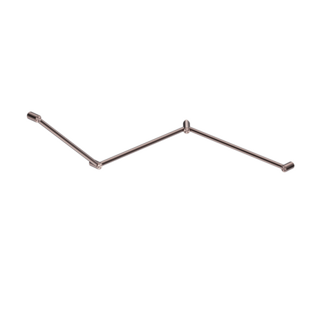 Nero Mecca Care 32mm Dda Toilet Grab Rail Set 45 Degree Continuous 750X965X1025mm Brushed Bronze NRCR3245CBZ - Grab Rail