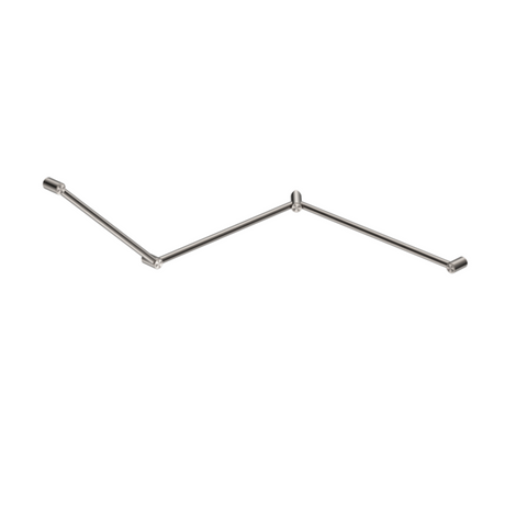 Nero Mecca Care 32mm Dda Toilet Grab Rail Set 45 Degree Continuous 750X965X1025mm Brushed Nickel NRCR3245CBN - Grab Rail