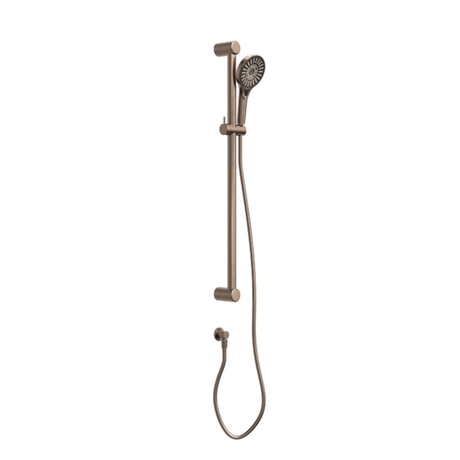 Nero Mecca Care 32mm Grab Rail And Adjustable Shower Rail Set 900mm Brushed Bronze NRCS005BZ - Rail Shower