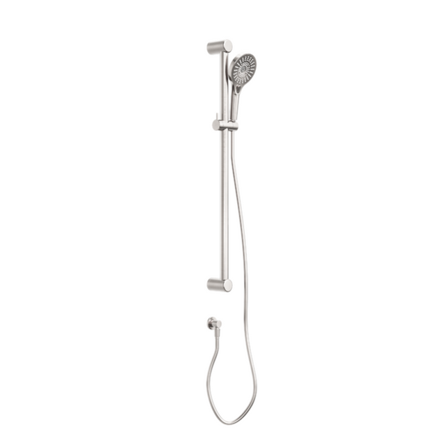 Nero Mecca Care 32mm Grab Rail And Adjustable Shower Rail Set 900mm Brushed Nickel NRCS005BN - Rail Shower