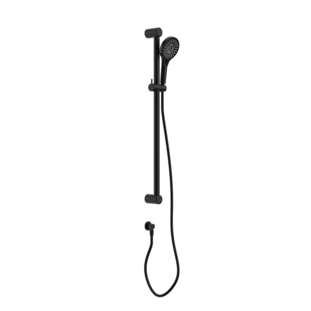 Nero Mecca Care 32mm Grab Rail And Adjustable Shower Rail Set 900mm Matte Black NRCS005MB - Rail Shower
