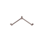 Nero Mecca Care 32mm Wrap Around Corner Grab Rail 600X600mm Brushed Bronze NRCR3290WBZ - Grab Rail
