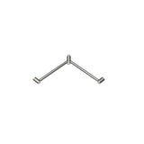 Nero Mecca Care 32mm Wrap Around Corner Grab Rail 600X600mm Brushed Nickel NRCR3290WBN - Grab Rail