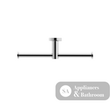 Nero Mecca Double Toilet Roll Holder Chrome NR1986dCH - TOILET ROLL HOLDERS