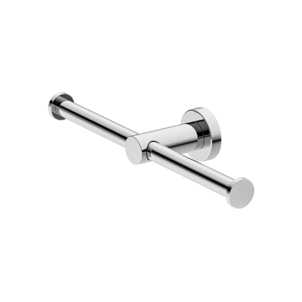 Nero Mecca Double Toilet Roll Holder Chrome NR1986dCH - TOILET ROLL HOLDERS