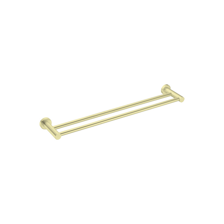 Nero Mecca Double Towel Rail 600mm Brushed Gold NR1924dBG - Towel Rails