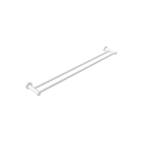 Nero Mecca Double Towel Rail 600mm Matte White NR1924dMW - Towel Rails