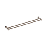 Nero Mecca Double Towel Rail 800mm Brushed Bronze NR1930dBZ - Towel Rails