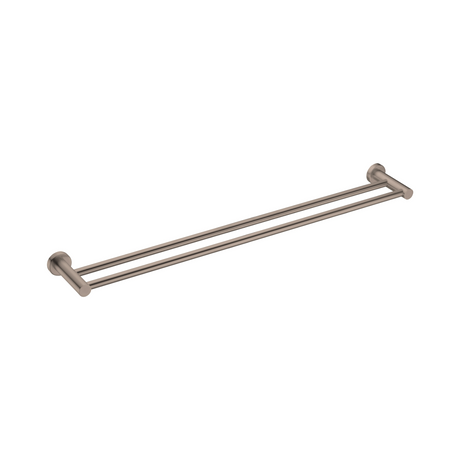 Nero Mecca Double Towel Rail 800mm Brushed Bronze NR1930dBZ - Towel Rails