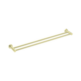 Nero Mecca Double Towel Rail 800mm Brushed Gold NR1930dBG - Towel Rails