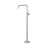 Nero Mecca Freestanding Bath Mixer Square Shape Brushed Nickel NR221903bBN - Bath Fillers
