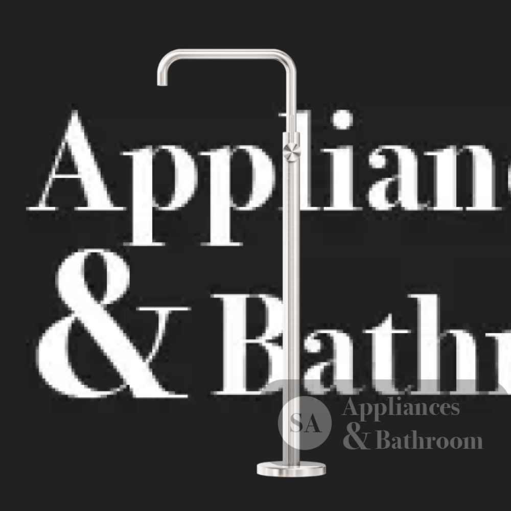 Nero Mecca Freestanding Bath Mixer Square Shape Brushed Nickel NR221903bBN - Bath Fillers
