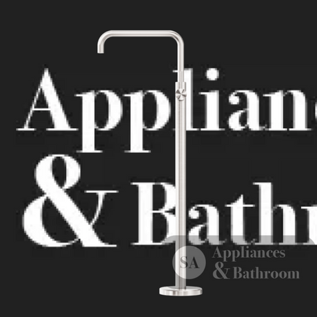 Nero Mecca Freestanding Bath Mixer Square Shape Brushed Nickel NR221903bBN - Bath Fillers