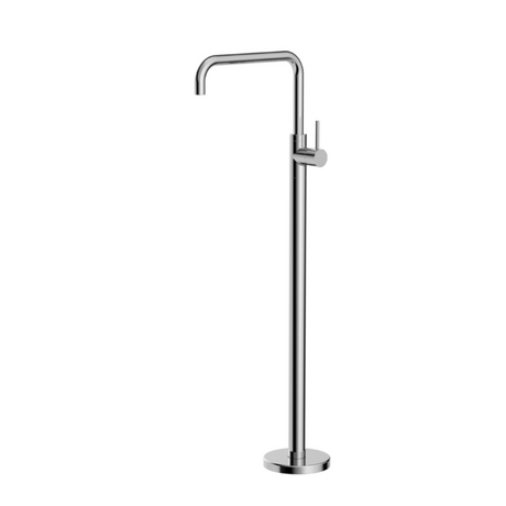 Nero Mecca Freestanding Bath Mixer Square Shape Chrome NR221903bCH - Bath Fillers