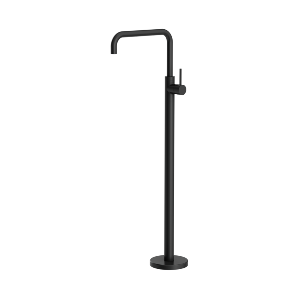 Nero Mecca Freestanding Bath Mixer Square Shape Matte Black NR221903bMB - Bath Fillers