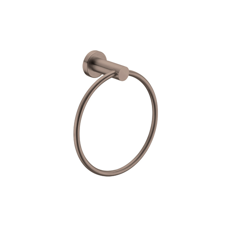 Nero Mecca Hand Towel Ring Brushed Bronze NR1980BZ - Towel Rails