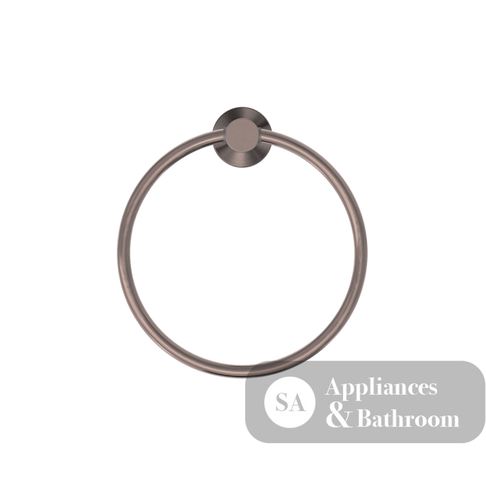 Nero Mecca Hand Towel Ring Brushed Bronze NR1980BZ - Towel Rails