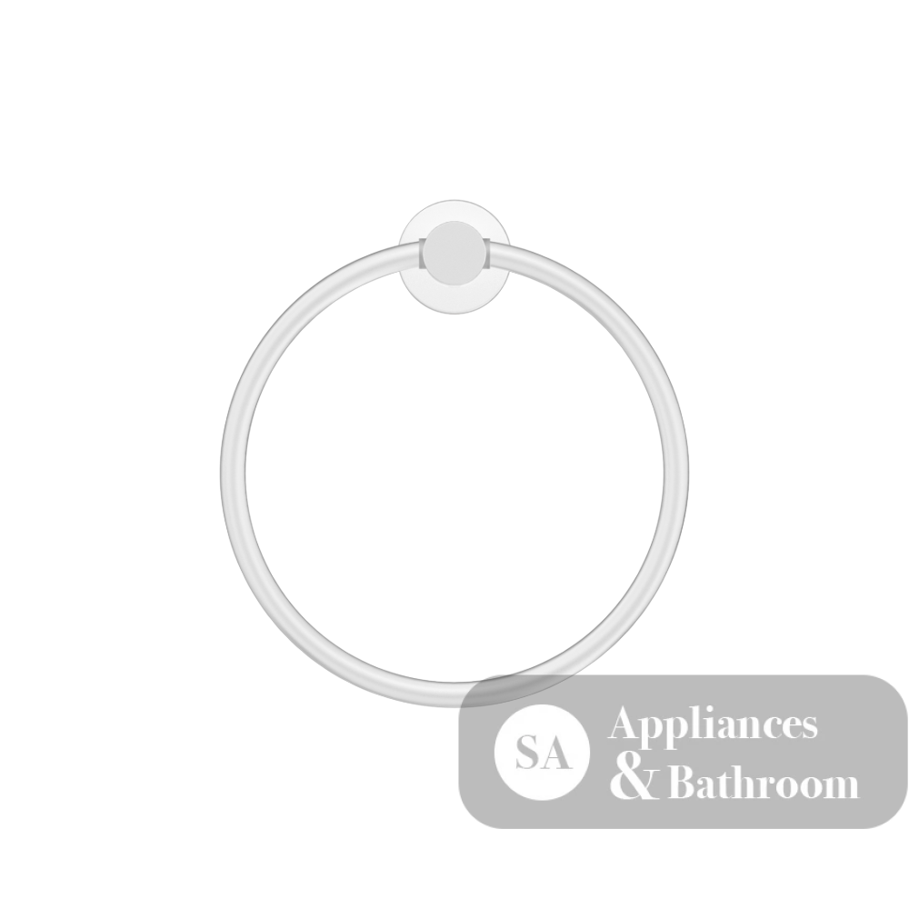 Nero Mecca Hand Towel Ring Matte White NR1980MW - Towel Rails