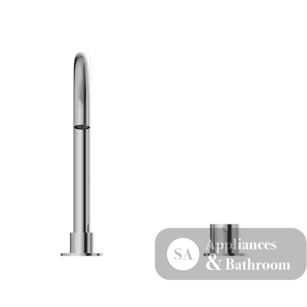 Nero Mecca Hob Basin Mixer Round Spout Chrome NR221901bCH - Hob Mixer Sets