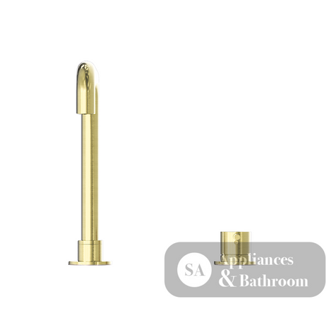 Nero Mecca Hob Basin Mixer Square Spout Brushed Gold NR221901cBG - Hob Mixer Sets