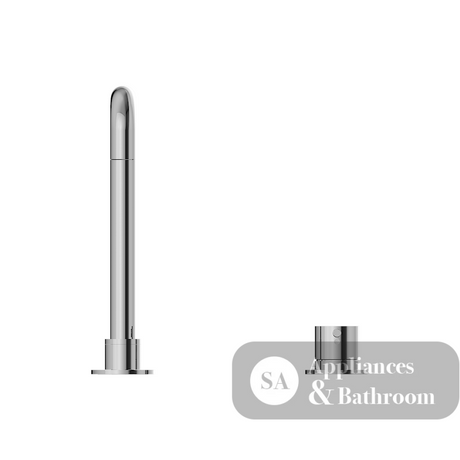 Nero Mecca Hob Basin Mixer Square Spout Chrome NR221901cCH - Hob Mixer Sets