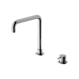 Nero Mecca Hob Basin Mixer Square Spout Chrome NR221901cCH - Hob Mixer Sets