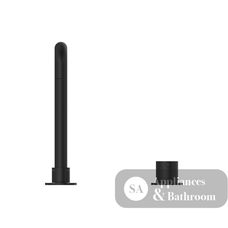 Nero Mecca Hob Basin Mixer Square Spout Matte Black NR221901cMB - Hob Mixer Sets