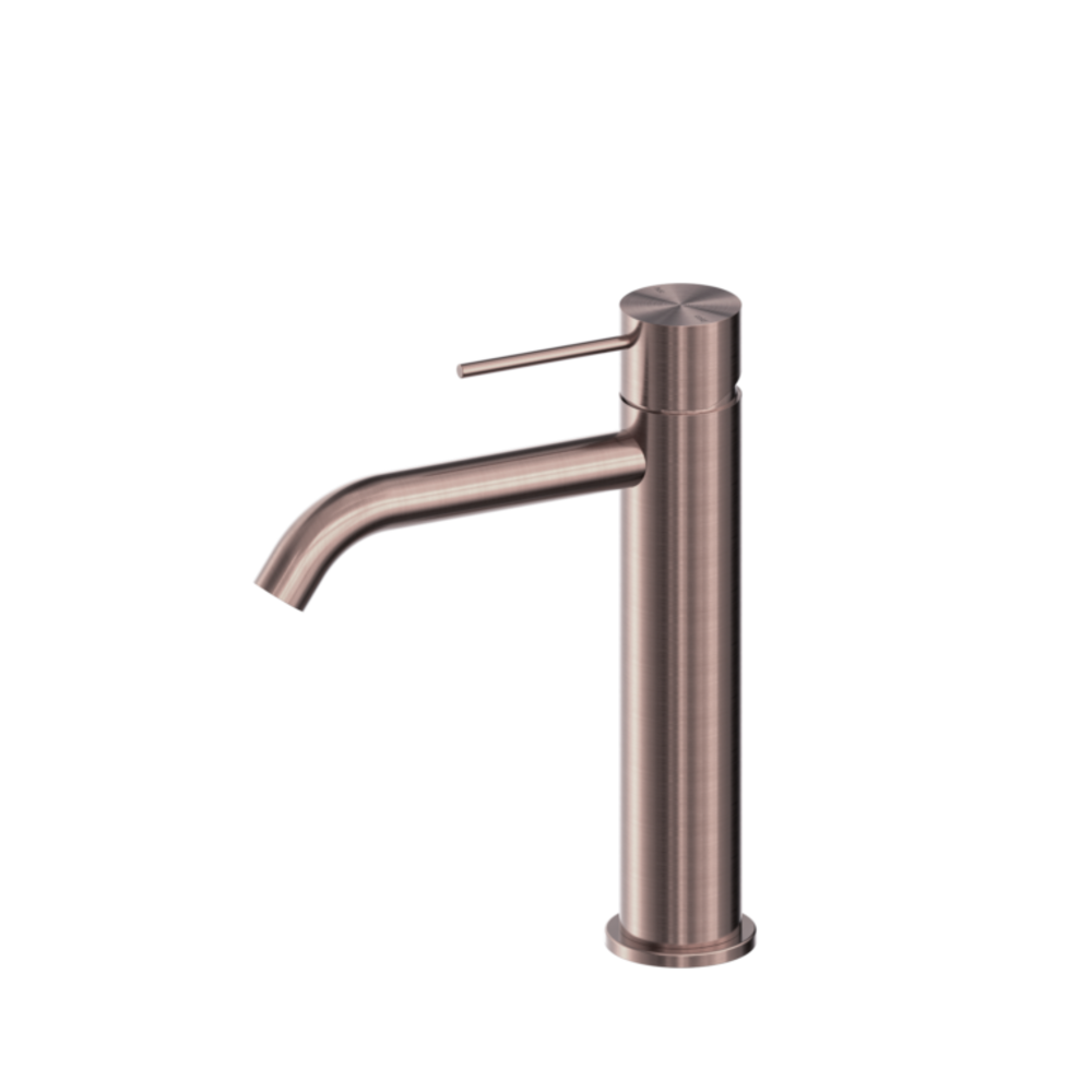 Nero Mecca Middle Tall Basin Mixer Brushed Bronze NR221901EBZ - Basin Mixers