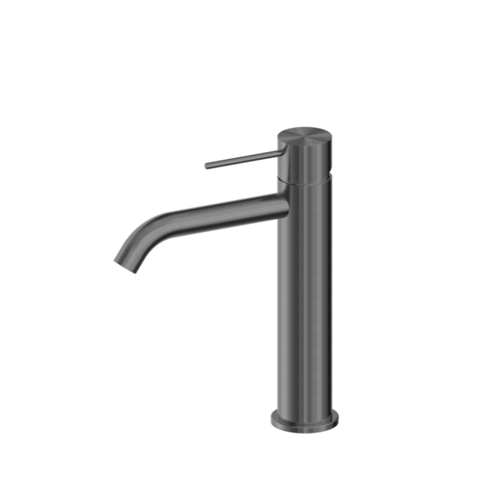Nero Mecca Middle Tall Basin Mixer Gun Metal NR221901EGM - Basin Mixers