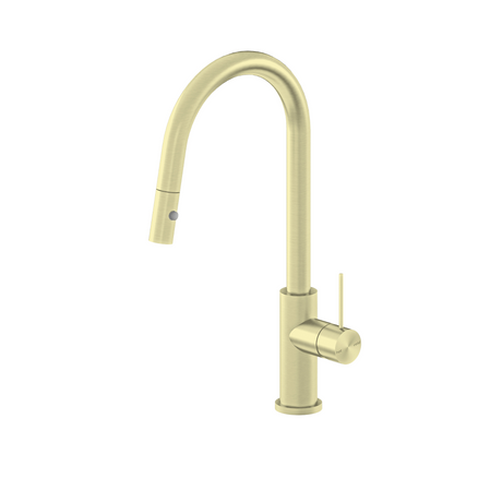 Nero Mecca Pull Out Sink Mixer With Vegie Spray Function Brushed Gold NR221908BG - Kitchen Mixer Taps