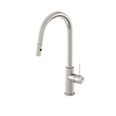 Nero Mecca Pull Out Sink Mixer With Vegie Spray Function Brushed Nickel NR221908BN - Kitchen Mixer Taps