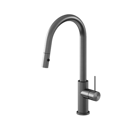 Nero Mecca Pull Out Sink Mixer With Vegie Spray Function Gun Metal NR221908GM - Kitchen Mixer Taps
