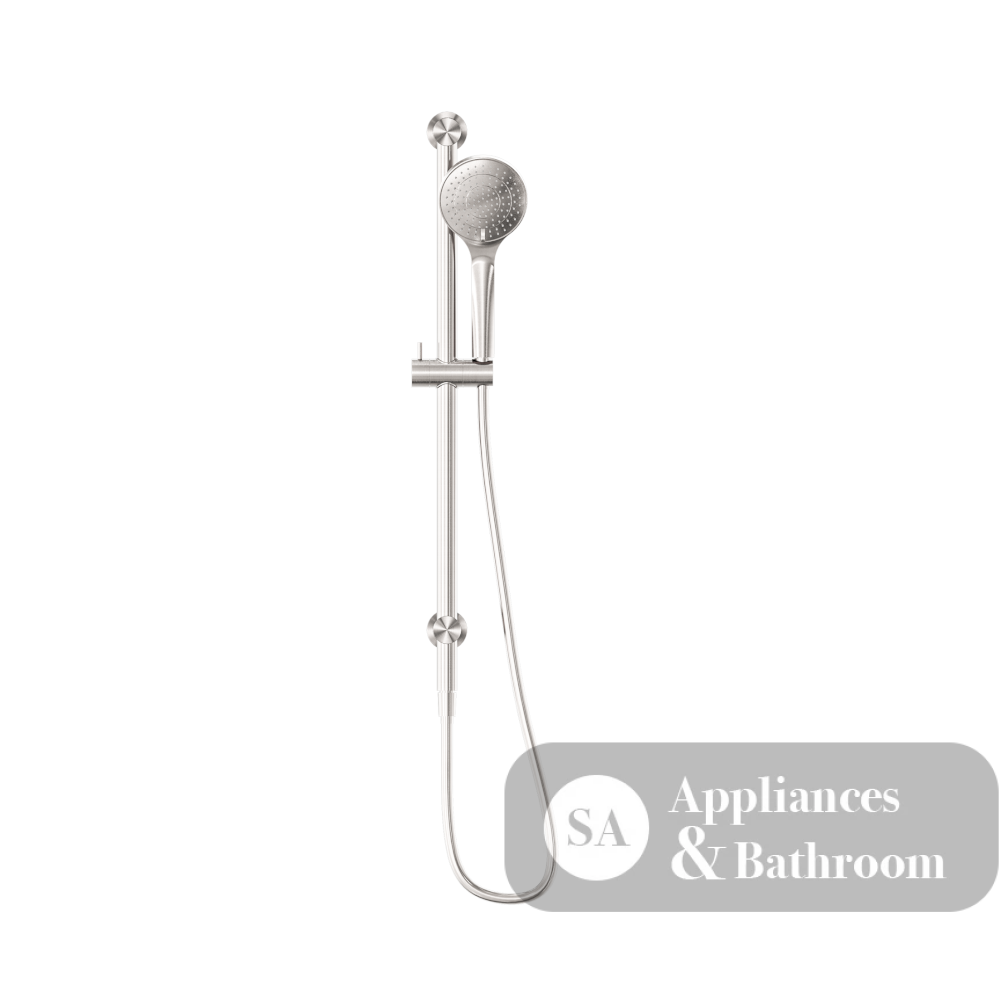 Nero Mecca Rail Shower With Air Shower Brushed Nickel NR221905aBN - Rail Showers