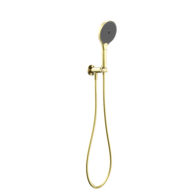 Nero Mecca Shower Bracket With Air Shower II Brushed Gold NR221905FBG - Hand Showers