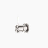 Nero Mecca Shower Mixer 60mm Handle Up Plate Brushed Nickel NR221911JBN - Bathroom Wall Mixers
