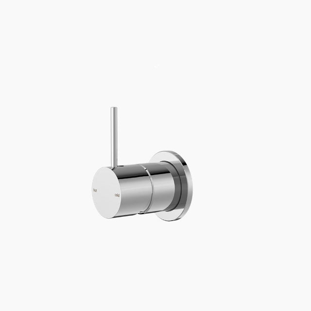 Nero Mecca Shower Mixer 60mm Handle Up Plate Chrome NR221911JCH - Bathroom Wall Mixers