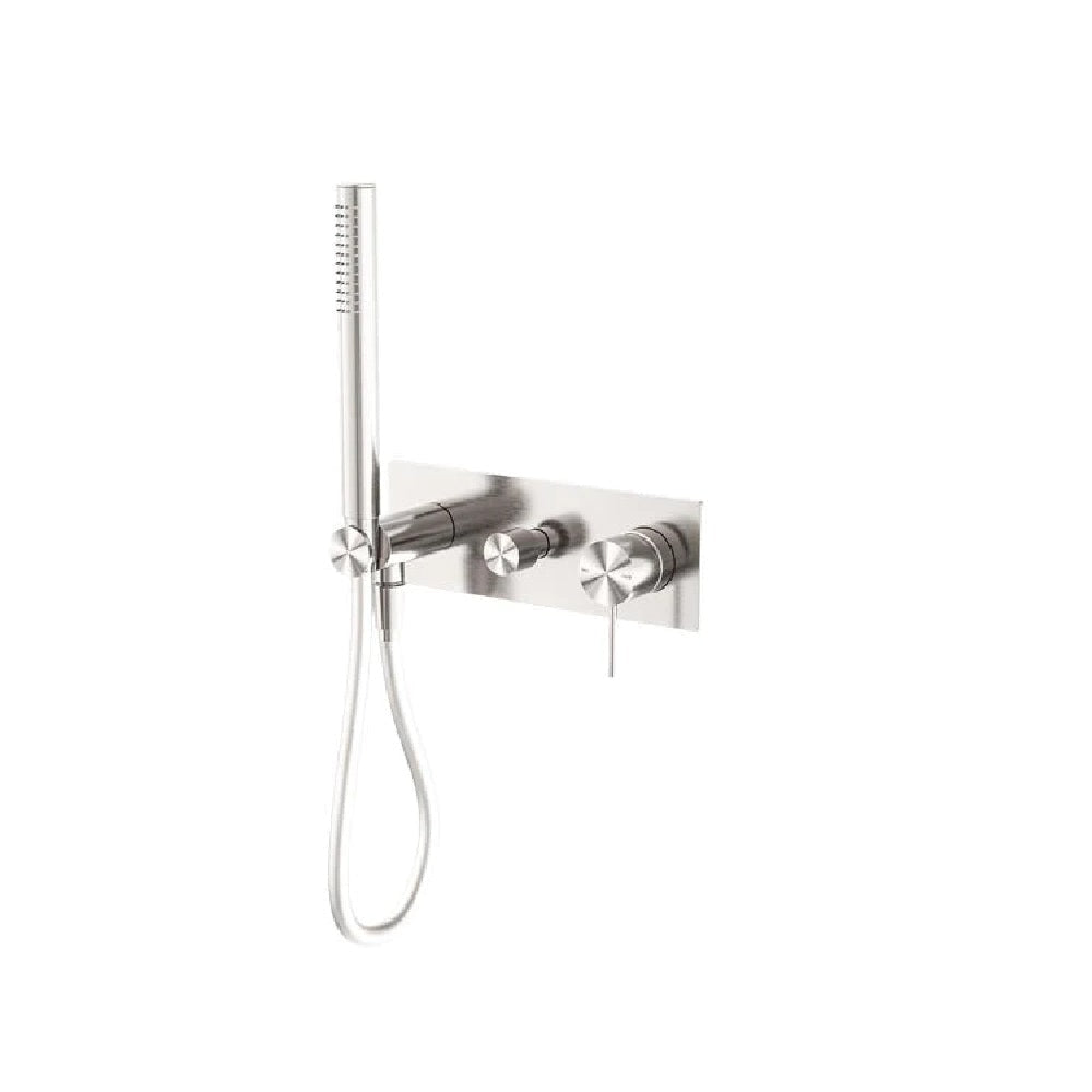 Nero Mecca Shower Mixer Diverter System Brushed Nickel NR221912EBN - Hand Showers