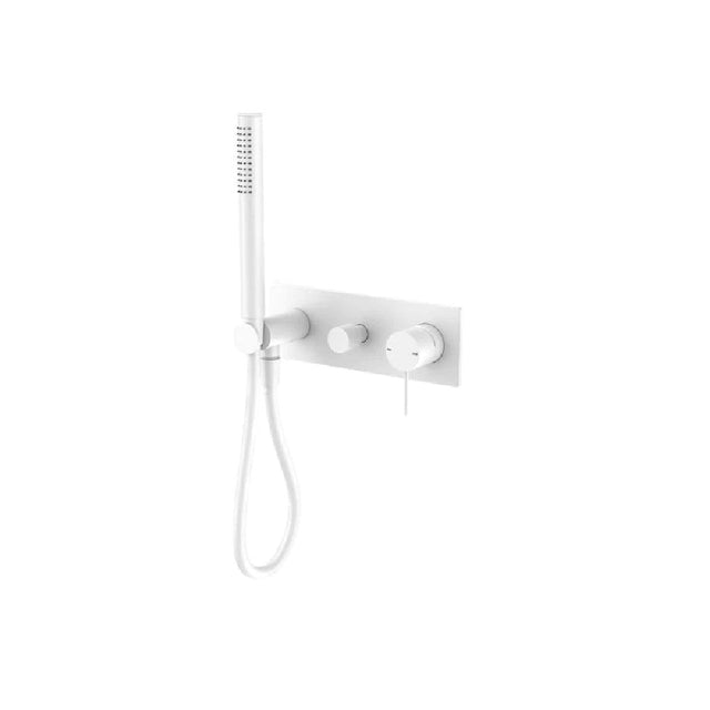 Nero Mecca Shower Mixer Diverter System Matte White NR221912EMW - Hand Showers